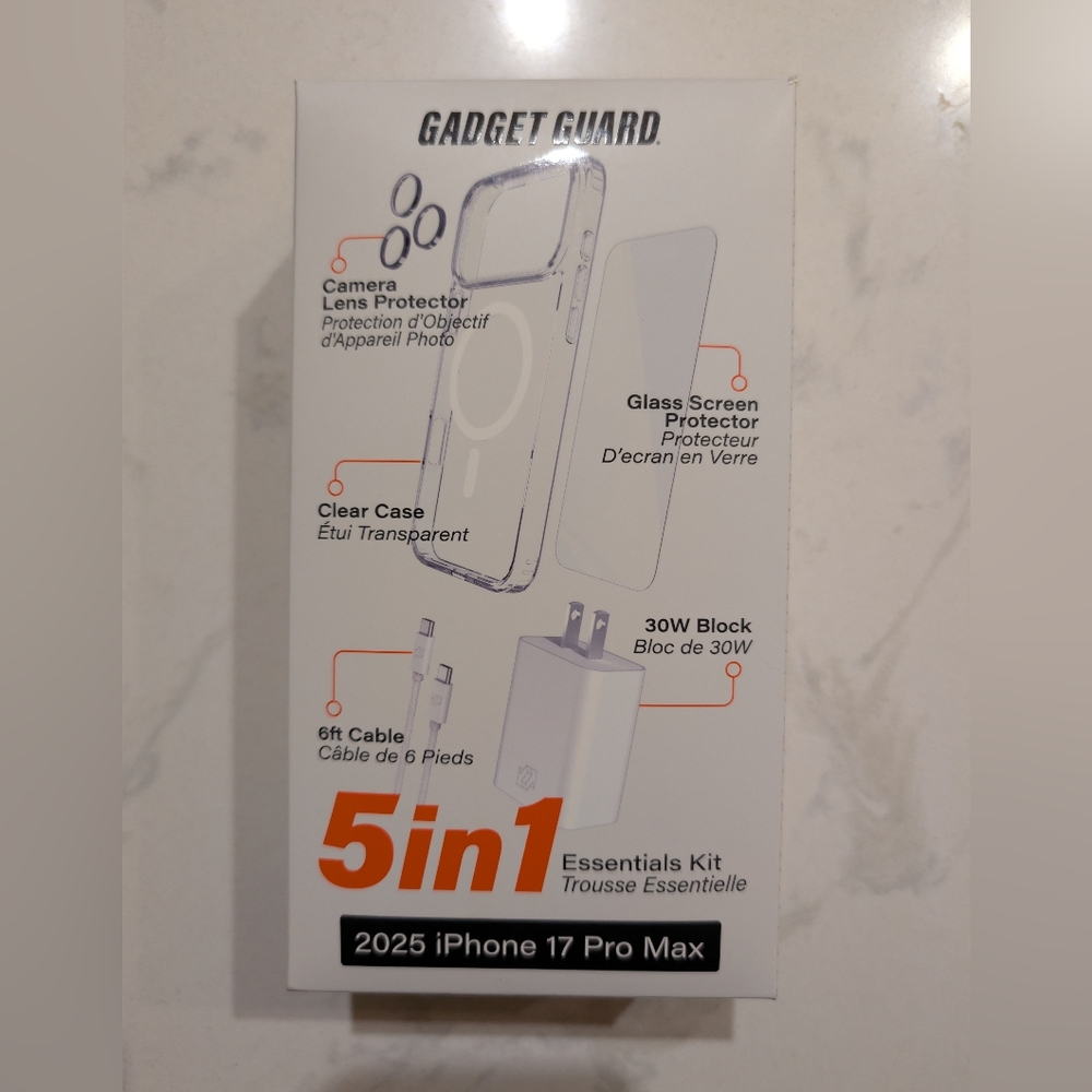 Clear 5-in-1 Essentials Kit for iPhone 17 Pro Max
